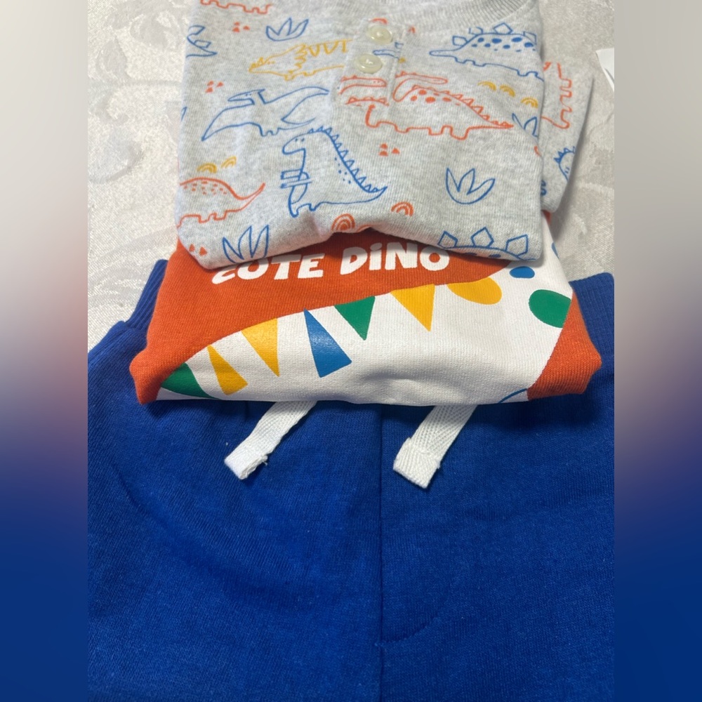 Baby boy bundle of 3 short 2 t shirts size 12 months mini Alex & Jack
